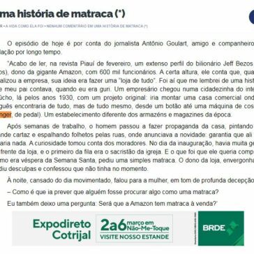 Uma história de matraca (*) – Fernando Albrecht