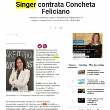 Singer contrata Concheta Feliciano – Meio & Mensagem (On-line)