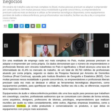 Como equipamentos de áudio e videoconferência auxiliam empreendedores a expandir seus negócios – Casa de Notícias