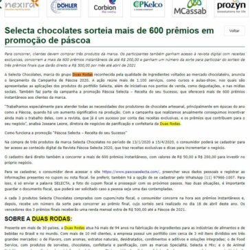 Selecta chocolates sorteia mais de 600 prêmios em promoção de páscoa – Aditivos & Ingredientes