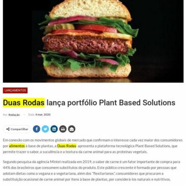 Duas Rodas lança portfólio Plant Based Solutions – Distribuição