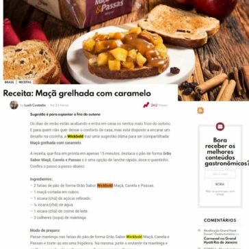 Receita: Maçã grelhada com caramelo – Gastronominho