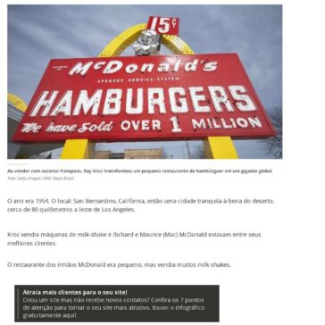 Como o McDonald’s revolucionou o mundo dos negócios – Terra