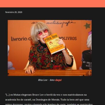 Dez passagens de Rita Lee no livro Rita Lee: uma autobiografia – Blog do Ël Mirdad
