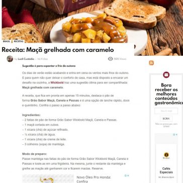 Receita: Maçã grelhada com caramelo – Gastronominho