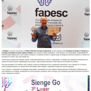 Softplan recebe dois troféus no Prêmio Stemmer Inovação Catarinense – Acontecendo Aqui