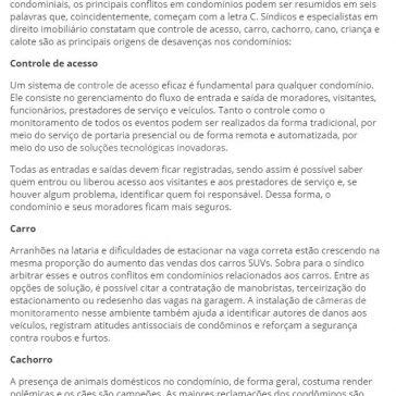 Como resolver os seis Cs de conflitos em condomínios? – Cadastro