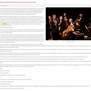 Camerata apresenta espetáculo dedicado a Beethoven – Fundação Catarinense de Cultura
