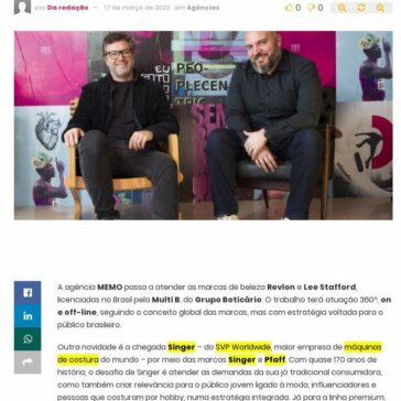 Memo conquista novas contas – Abc da Comunicação