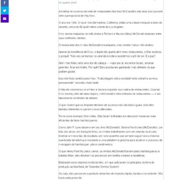 Como o McDonalds revolucionou o mundo dos negócios – Yahoo!