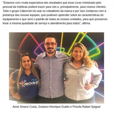 Cabonnet realiza treinamento em parceria com a Intelbras – Paraguacity