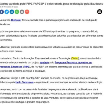 Startup apoiada pelo PIPE-FAPESP é selecionada para aceleração pela Bauducco – FAPESP