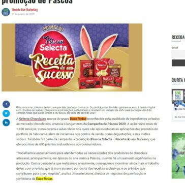Selecta Chocolates sorteia mais de 600 prêmios em promoção de Páscoa – Revista Live Marketing