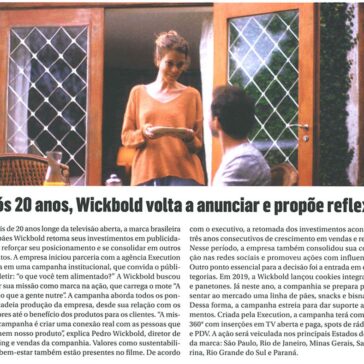 Após 20 anos, Wickbold volta a anunciar e propõe reflexão – Meio&Mensagem