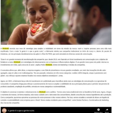 Wickbold lança campanha que reforça pilares da marca – Ad Online