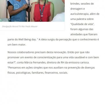 Well being day: Record TV Rio realiza evento sobre qualidade de vida – R7 Notícias