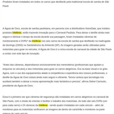 Carros da Águia de Ouro entram na avenida mais tecnológicos: câmeras guiam os motoristas durante desfile – Porto Gente