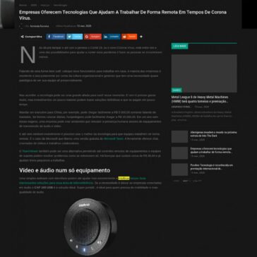 Empresas oferecem tecnologias que ajudam a trabalhar de forma remota em tempos de Corona Vírus. – Blog do Armindo