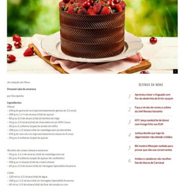 APRENDA A FAZER DRESSED CAKE DE AMARENA EM CASA – Revista Menu (On-line)
