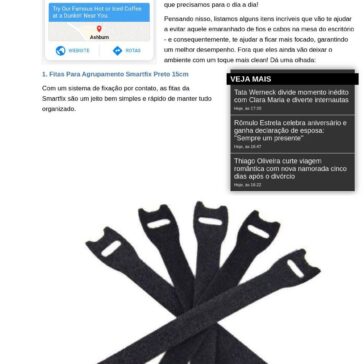 Como deixar a mesa do escritório livre de fios? – Ana Maria (UOL)