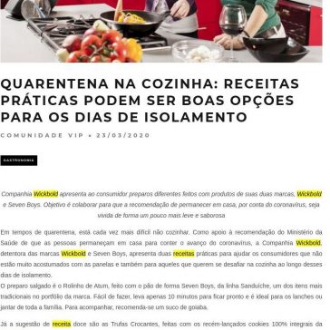 Quarentena na cozinha: receitas práticas podem ser boas opções para os dias de isolamento – Comunidade Vip