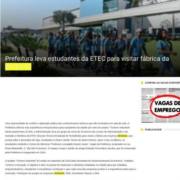 Prefeitura leva estudantes da ETEC para visitar fábrica da Wickbold – Notícias de Hortolândia