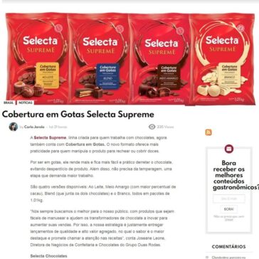 Cobertura em Gotas Selecta Supreme – Gastronominho