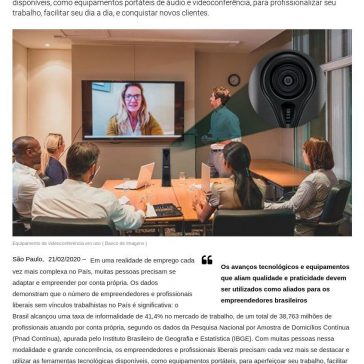 Como equipamentos de áudio e videoconferência auxiliam empreendedores a expandir seus negócios – Broadcast