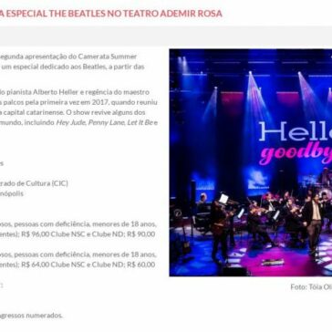 Camerata Florianópolis apresenta Especial The Beatles no Teatro Ademir Rosa – Fundação Catarinense de Cultura