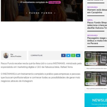 Passo Fundo recebe evento de Instagram Marketing – Diário da Manhã