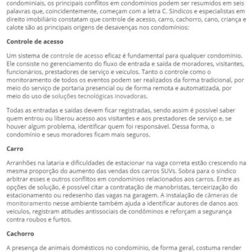 Como resolver os seis Cs de conflitos em condomínios? – Celular Online