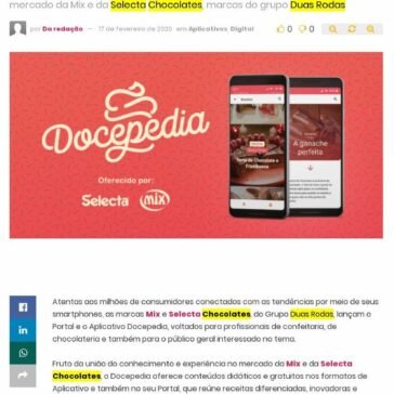 Novo Portal e APP Docepedia ajudam profissionais de confeitaria e chocolateria a inovar – Abc da Comunicação