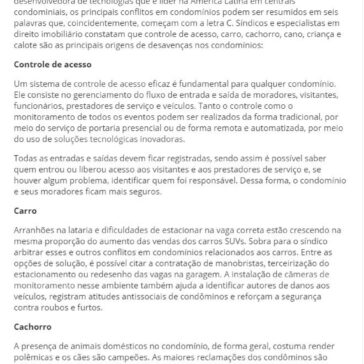 Como resolver os seis Cs de conflitos em condomínios? – Sobre Isso