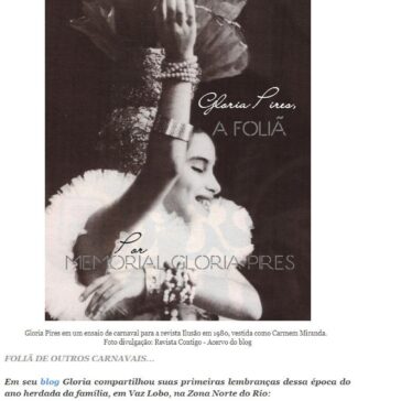 Especial Carnaval: Gloria Pires, a foliã – Memorial Gloria Pires
