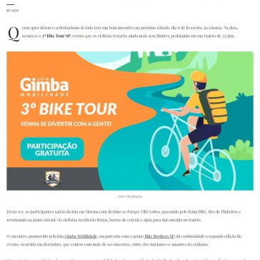 3° Bike Tour SP é uma boa oportunidade para deixar o sedentarismo de lado – Vida Diet