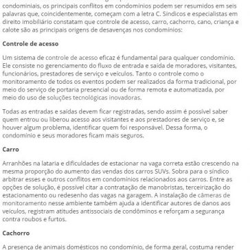 Como resolver os seis Cs de conflitos em condomínios? – Fazer como