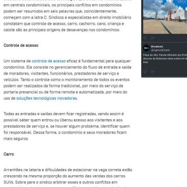 Como resolver os seis Cs de conflitos em condomínios? – Broadcast