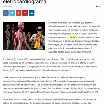 Projeto busca criar solução vestível para captação de sinais em eletrocardiograma – Portal Hospitais Brasil