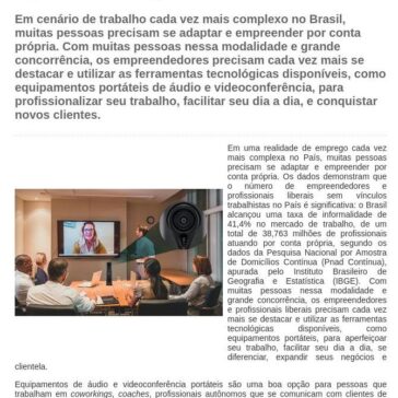 Como equipamentos de áudio e videoconferência auxiliam empreendedores a expandir seus negócios – Gazeta de Votorantim