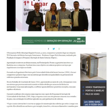 Brusquense é um dos vencedores do Prêmio de Inovação Catarinense – O Município