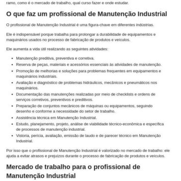 Conheça a profissão Manutenção Industrial – Aprenda Mecânica com Murilo