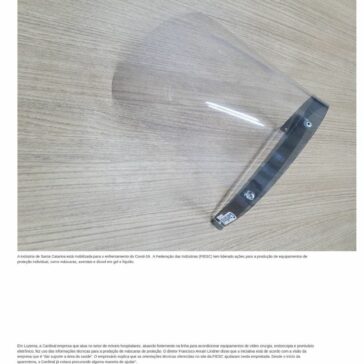 Empresa de Luzerna se adapta e produz máscaras para profissionais da saúde – DIARIO DO PEIXE