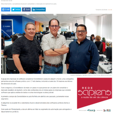 Constellation compra Kurier – Baguete