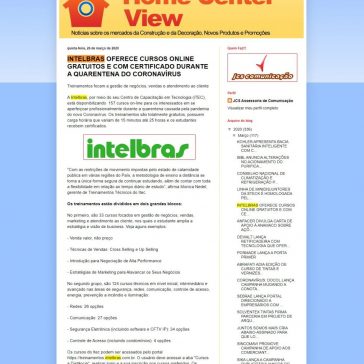 INTELBRAS OFERECE CURSOS ONLINE GRATUITOS E COM CERTIFICADO DURANTE A QUARENTENA DO CORONAVÍRUS – Home Center View