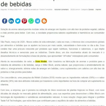 Duas Rodas lança tecnologia de sabor Bitter Block para o mercado de bebidas – SEGS