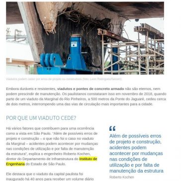 Mudanças no uso e falhas de manutenção induzem a acidentes com pontes e viadutos – AECweb