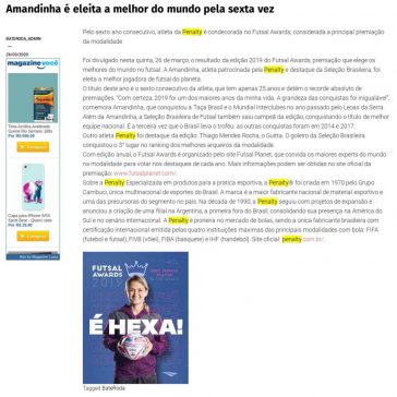 Amandinha é eleita a melhor do mundo pela sexta vez – BATE RODA