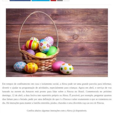Alexa traz recursos para informar e divertir famílias nesta Páscoa – Herdeiro Nerd