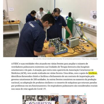 Fiesc trabalha para ampliar número de respiradores – Correio Lageano