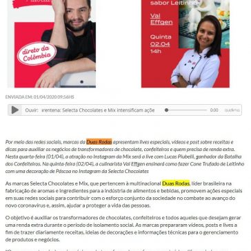 Páscoa na quarentena: Selecta Chocolates e Mix intensificam ações online para ajudar empreendedores – Mercado de Cacau
